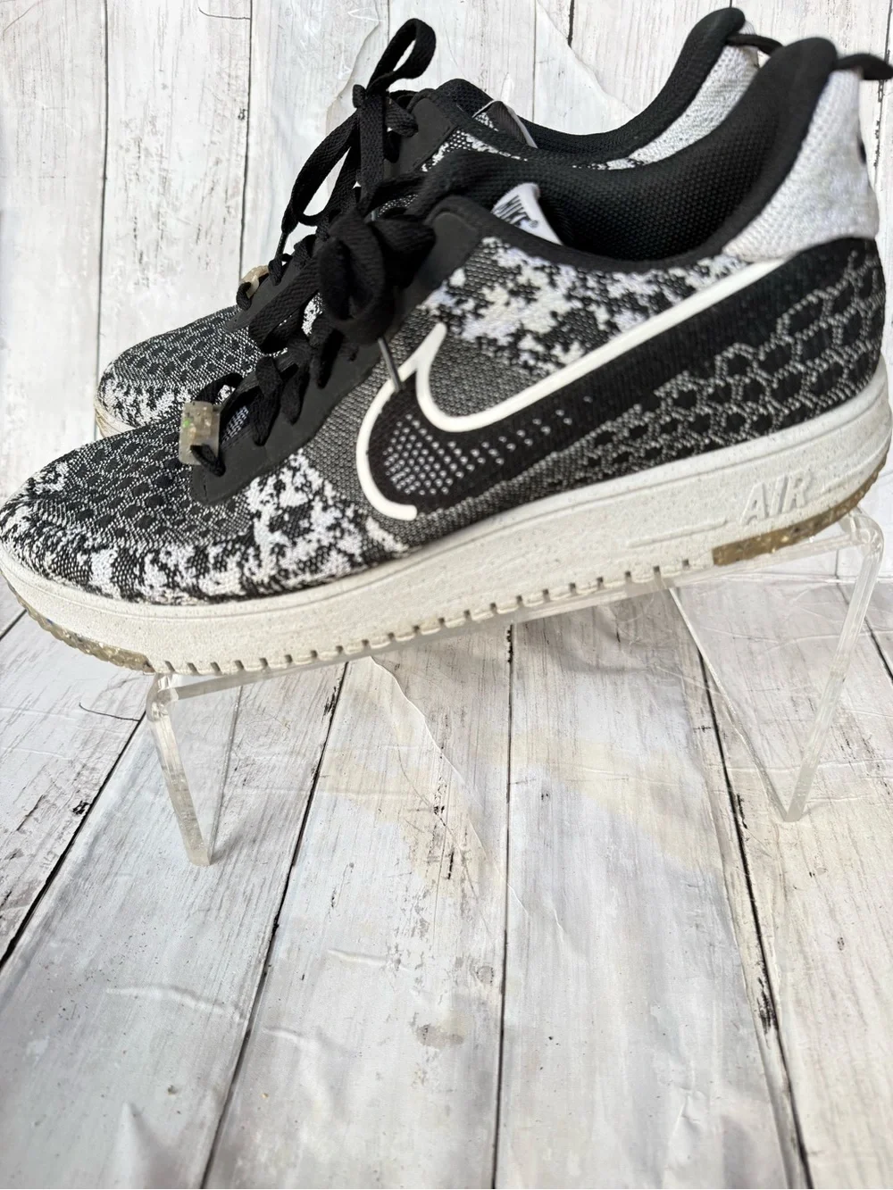 Nike Air Force 1 Crater Flyknit Next Nature Black White